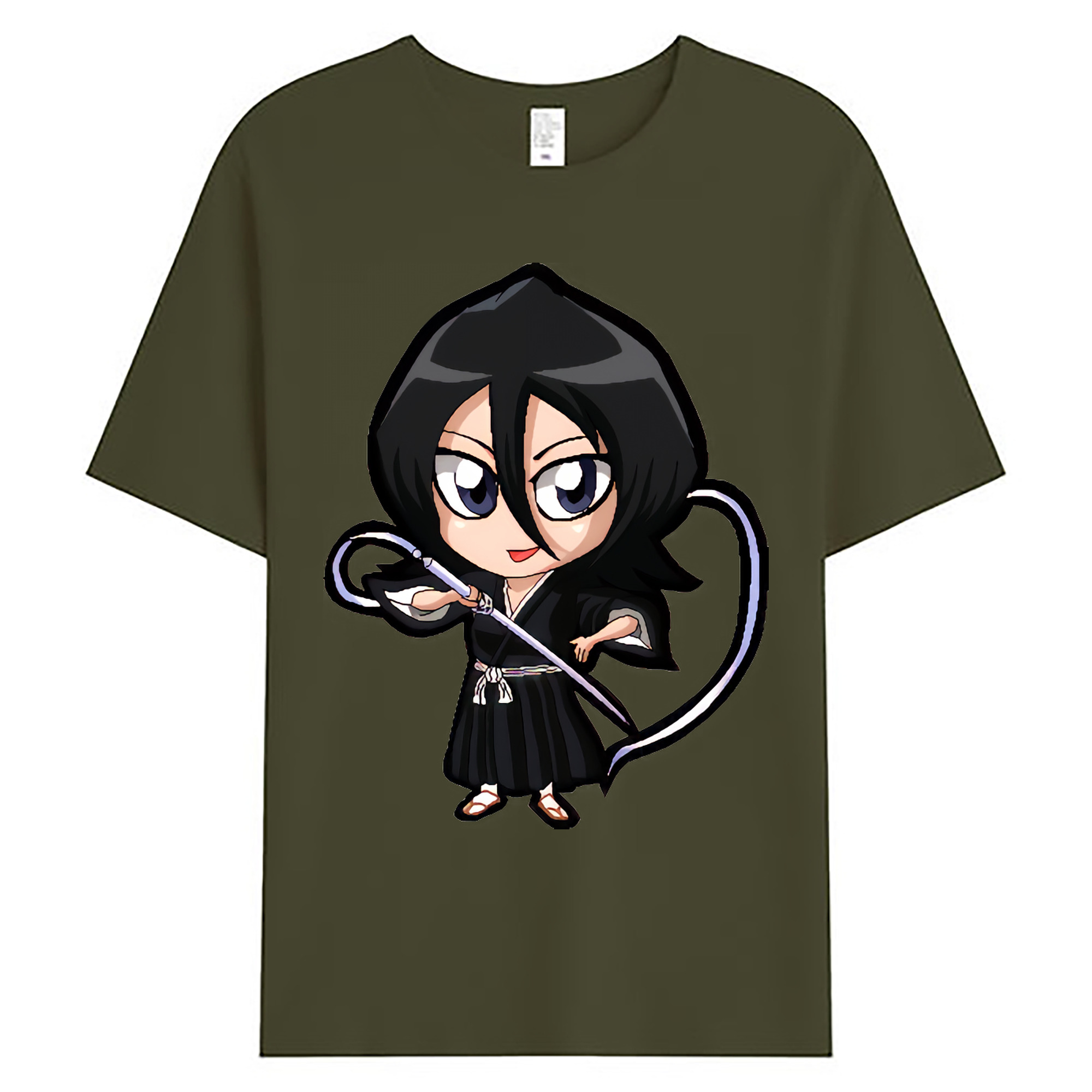 （画像用） ブリーチ 朽木ルキア BLEACH Kuchiki Rukia 綿100％ メンズ半袖Tシャツ｜肌触りやわらか＆通気性
